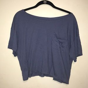 ⚫️hollister blue crop top size small⚫️